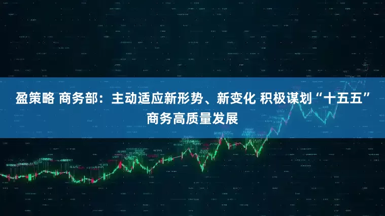 盈策略 商务部：主动适应新形势、新变化 积极谋划“十五五”商务高质量发展